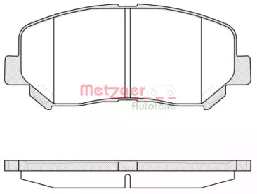 Комплект тормозных колодок METZGER 1513.02