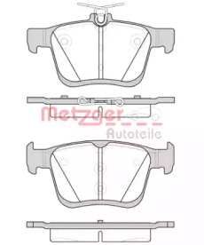 Комплект тормозных колодок METZGER 1516.00