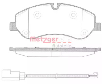 Комплект тормозных колодок METZGER 1520.02