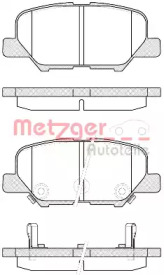 Комплект тормозных колодок METZGER 1536.02