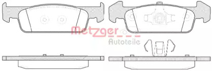 Комплект тормозных колодок METZGER 1540.10