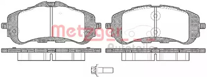 Комплект тормозных колодок METZGER 1559.00