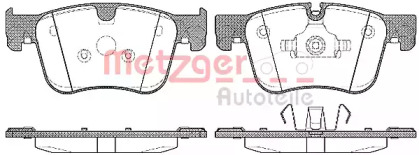 Комплект тормозных колодок METZGER 1560.00