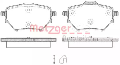 Комплект тормозных колодок METZGER 1562.00