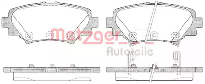 Комплект тормозных колодок METZGER 1570.02