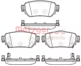 Комплект тормозных колодок METZGER 1582.02
