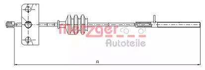 Трос METZGER 1651.10