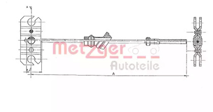 Трос METZGER 17.0581