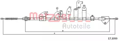 Трос METZGER 17.1099