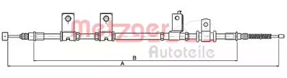 Трос METZGER 17.3505A