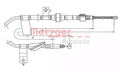 Трос METZGER 17.4015