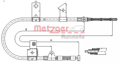 Трос METZGER 17.0001