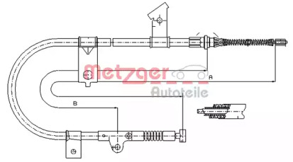 Трос METZGER 17.0002