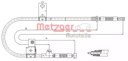 Трос METZGER 17.0004