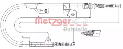 Трос METZGER 17.0113