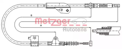 Трос METZGER 17.0238