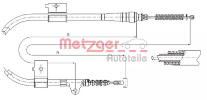 Трос METZGER 17.0334