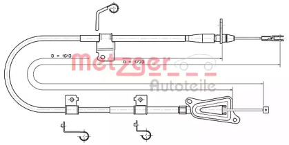 Трос METZGER 17.0336