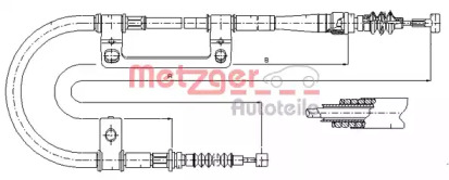 Трос METZGER 17.0578