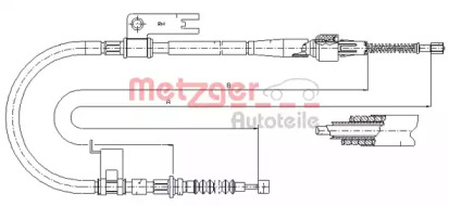 Трос METZGER 17.0588