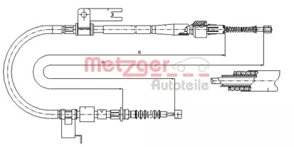 Трос METZGER 17.0589