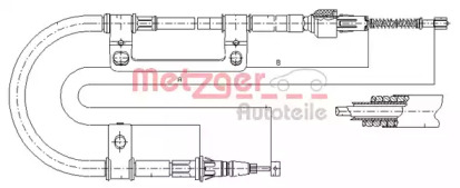 Трос METZGER 17.0590