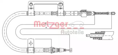 Трос METZGER 17.0591