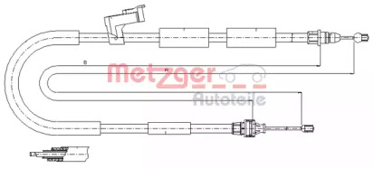 Трос METZGER 17.0685