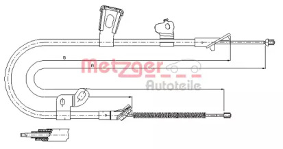 Трос METZGER 17.1074