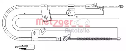 Трос METZGER 17.1075