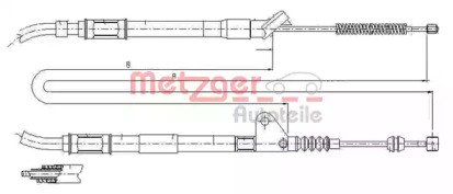 Трос METZGER 17.1416