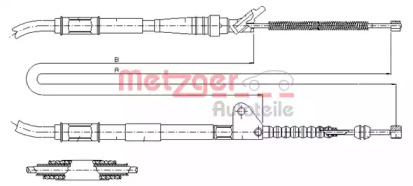 Трос METZGER 17.1468