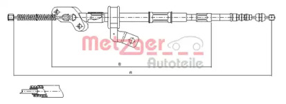 Трос METZGER 17.1550