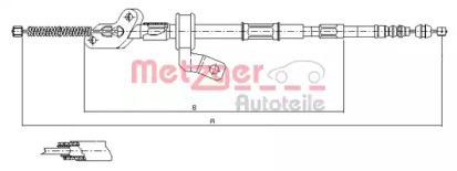 Трос METZGER 17.1551