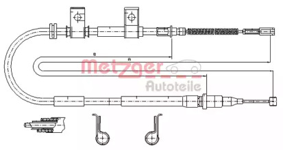 Трос METZGER 17.3502