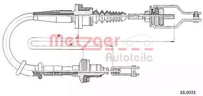 Трос METZGER 18.0031