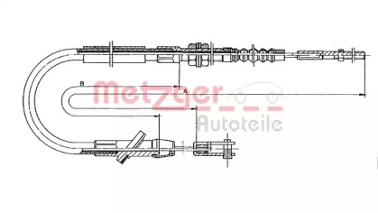 Трос METZGER 18.601