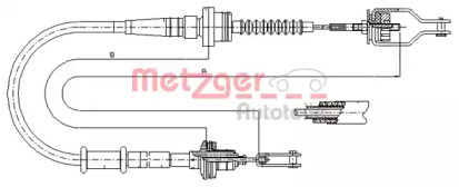 Трос METZGER 18.0035