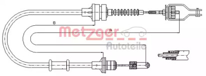 Трос METZGER 18.0072