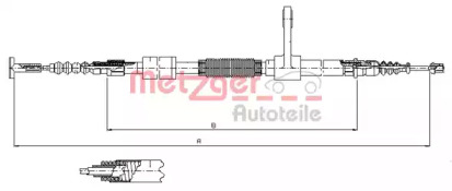 Трос METZGER 251.34