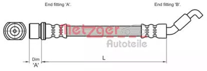 Шлангопровод METZGER 4110033