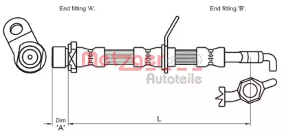 Шлангопровод METZGER 4110032