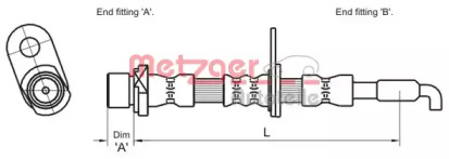 Шлангопровод METZGER 4110029