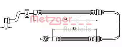 Тормозной шланг METZGER 4110733