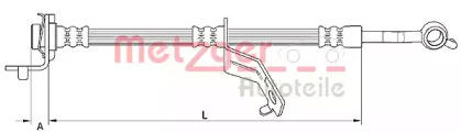 Тормозной шланг METZGER 4110823