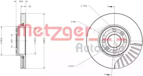 Тормозной диск METZGER 6110047