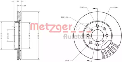 Тормозной диск METZGER 6110334