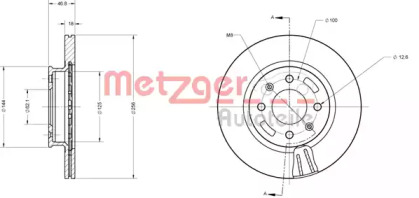 Тормозной диск METZGER 6110544