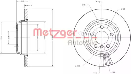 Тормозной диск METZGER 6110742