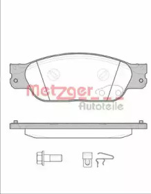 Комплект тормозных колодок METZGER 0731.00